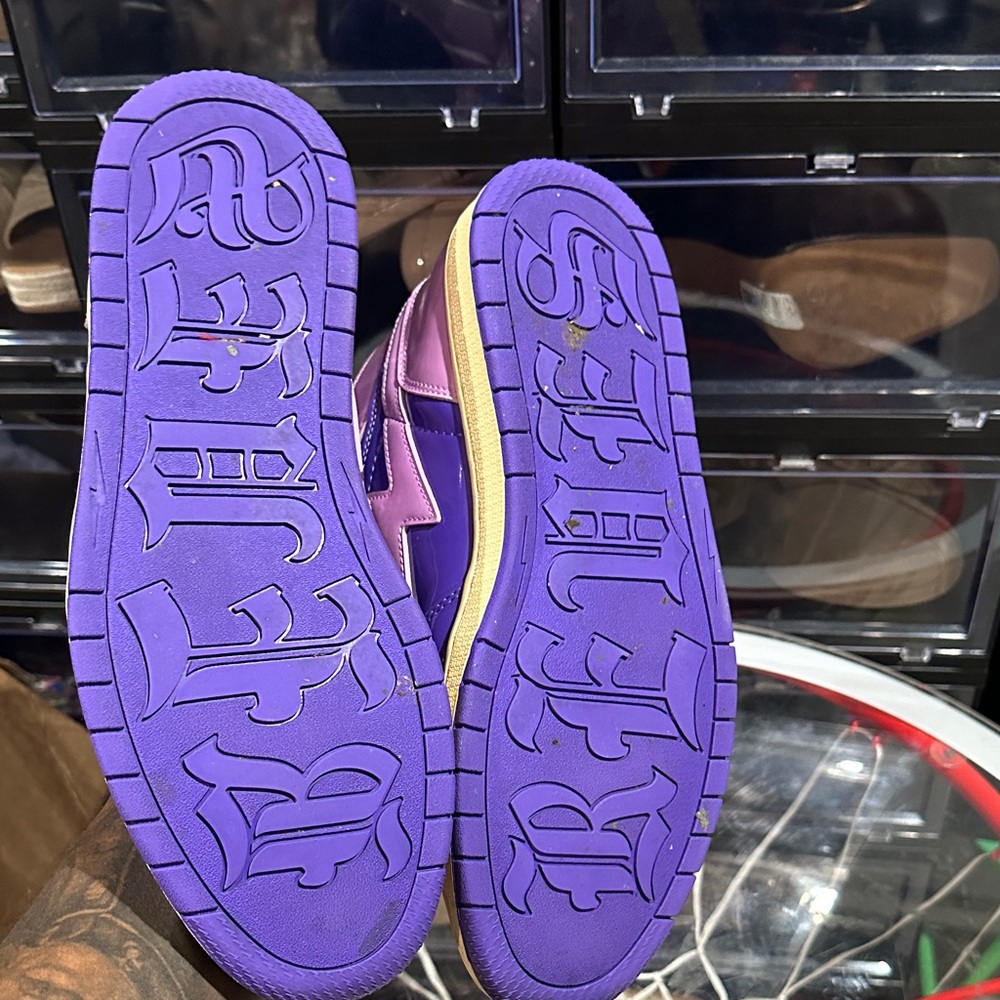 Kool Kiy 420 Runtz Purple and Pink High-Top Sneakers - Picture 8 of 8